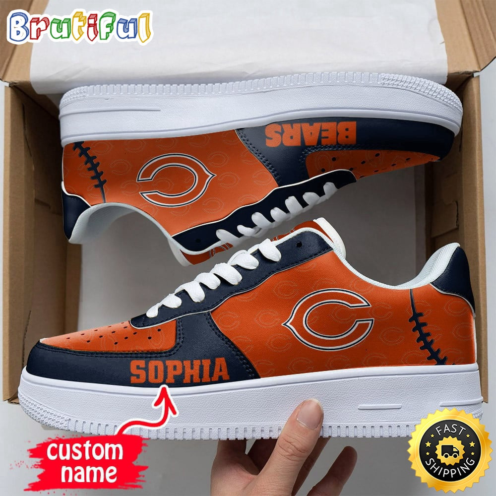 Custom NFL Chicago Bears Air Force 1 Shoes Fashionable Air Force 1