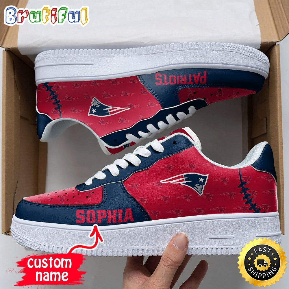 Custom NFL New England Patriots Air Force 1 Shoes Fashionable Air Force 1