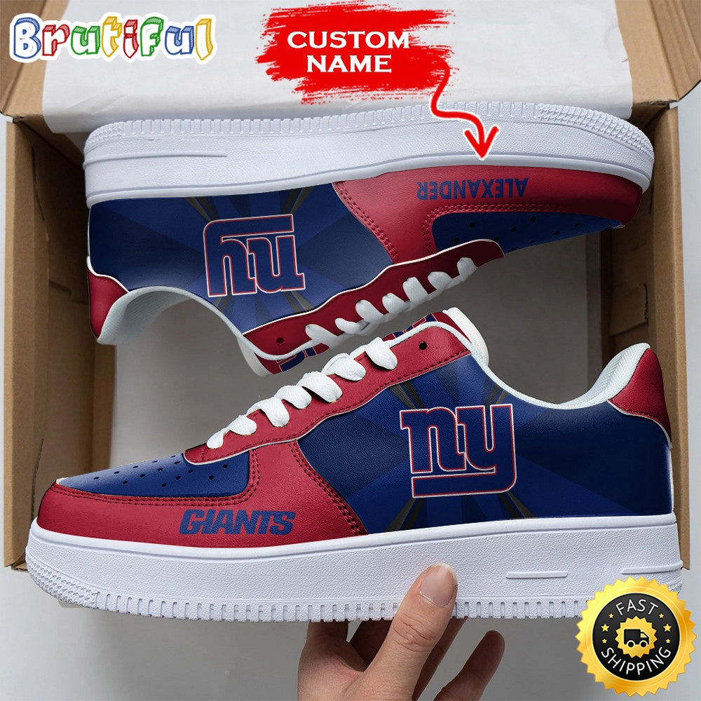 Custom NFL New York Giants Air Force 1 Shoes Versatile AF1 Series
