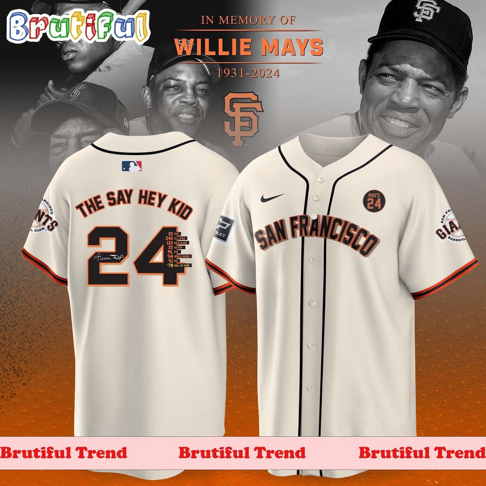 Juneteenth Willie Mays San Francisco Giants 2024 Jersey Shirt