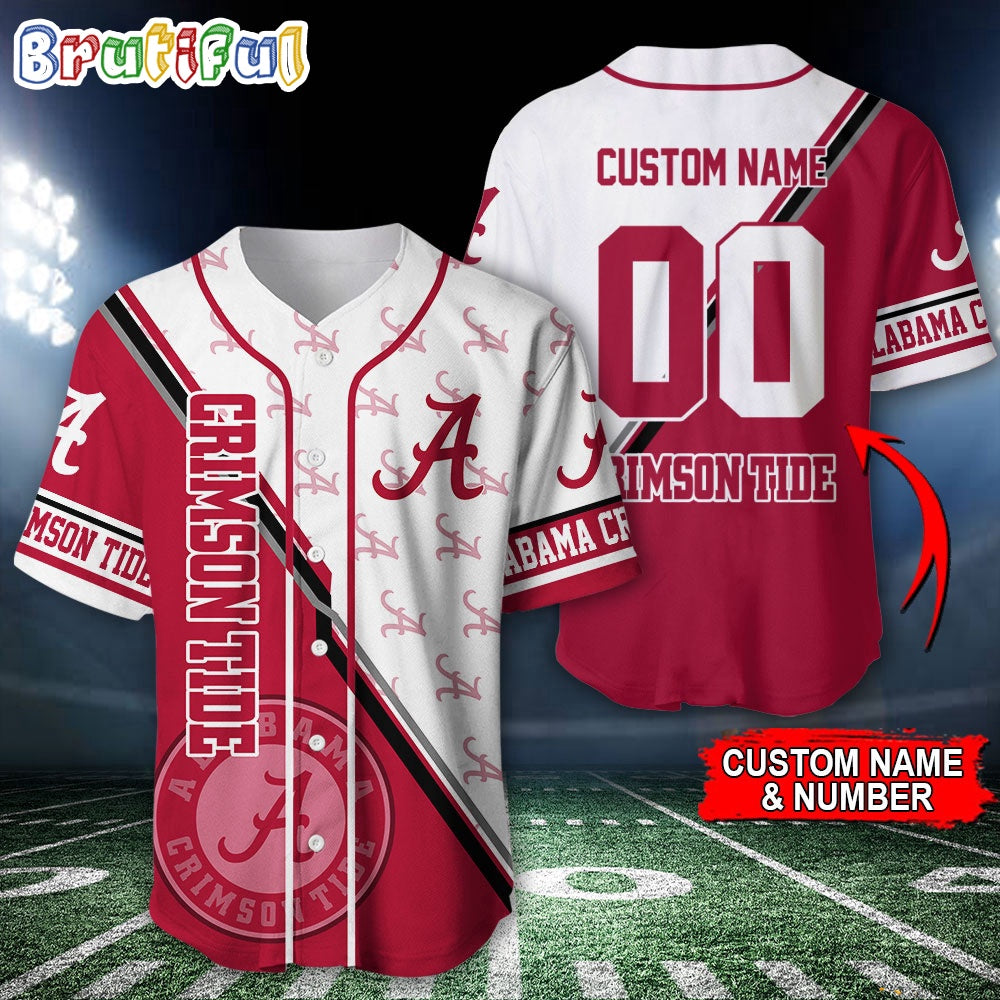 NCAA Alabama Crimson Tide Baseball Jersey, Custom Sport Jersey Shirt