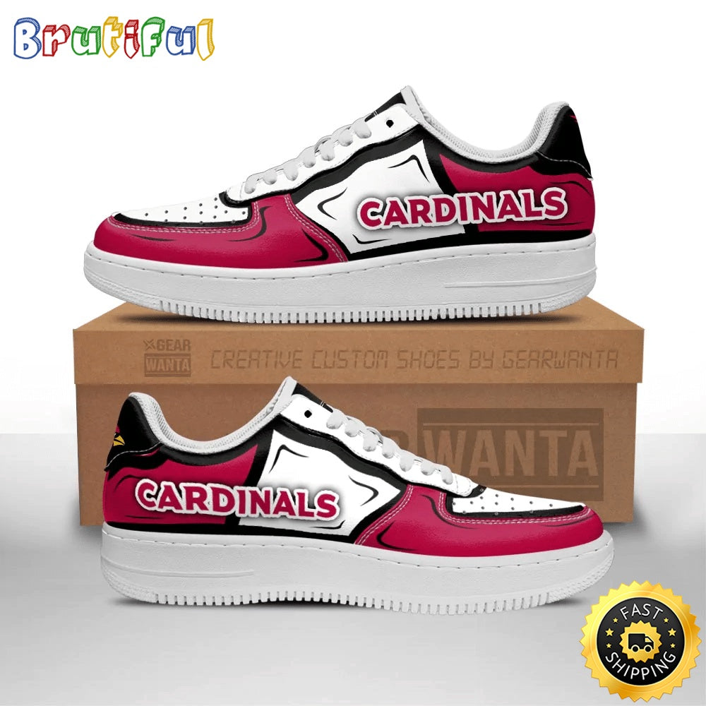 NFL Arizona Cardinals Air Force 1 Shoes Football Sports Sneaker Shoes