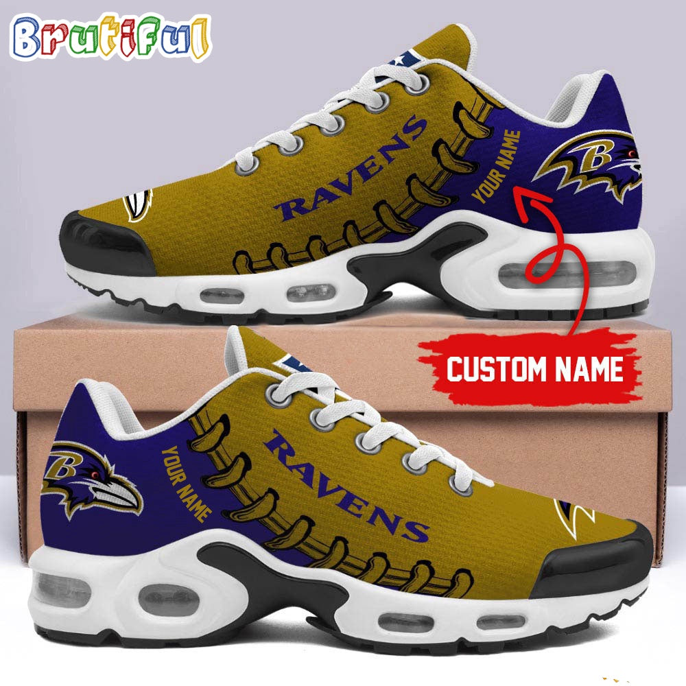 NFL Baltimore Ravens Custom Air Max Plus Shoes