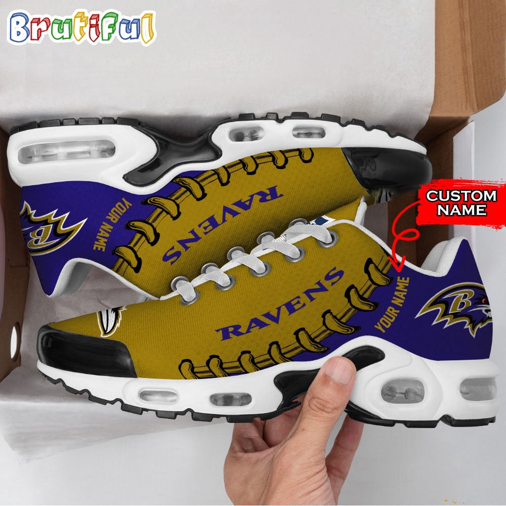 NFL Baltimore Ravens Custom Air Max Plus Shoes