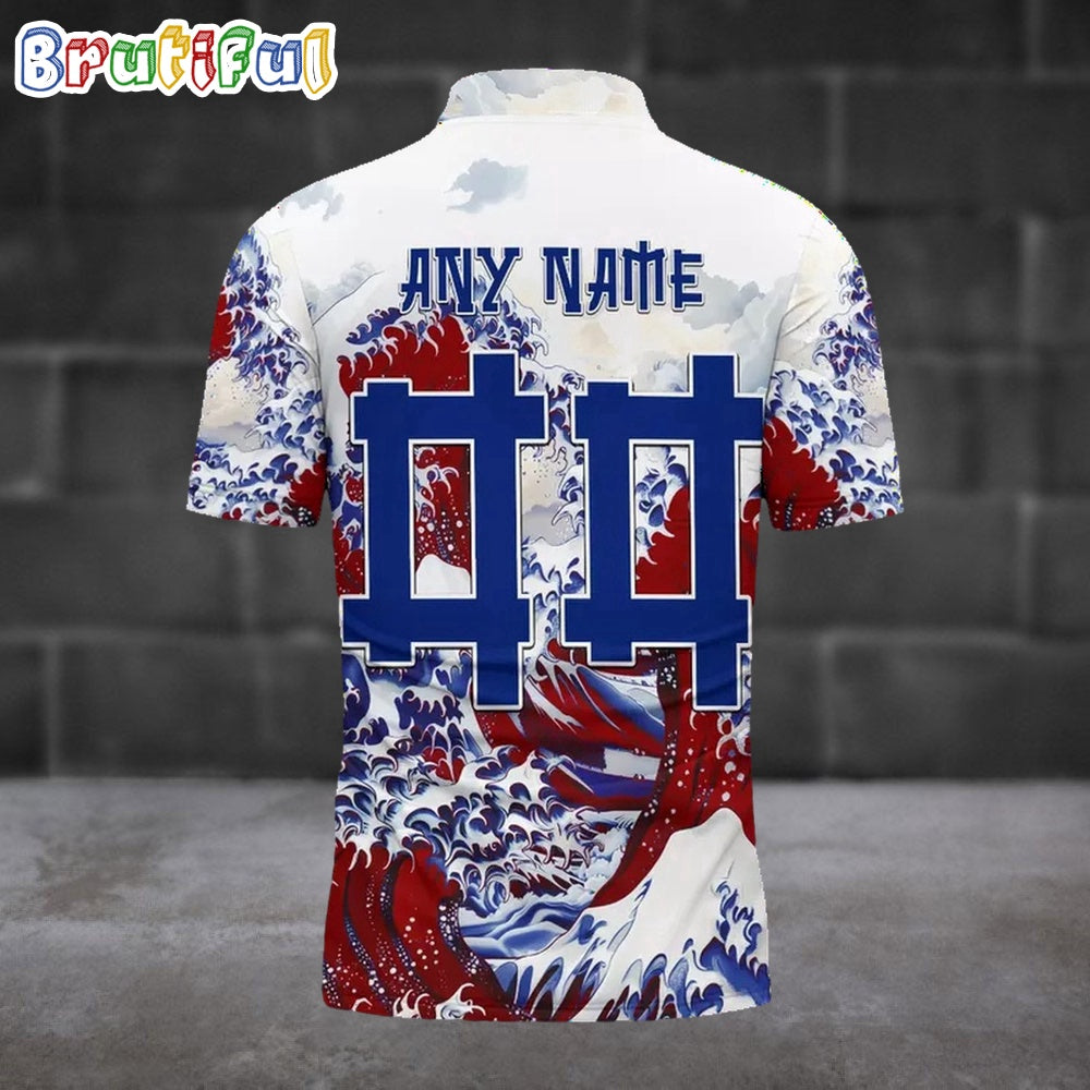 NFL New York Giants Football Great Wave Polo Shirt