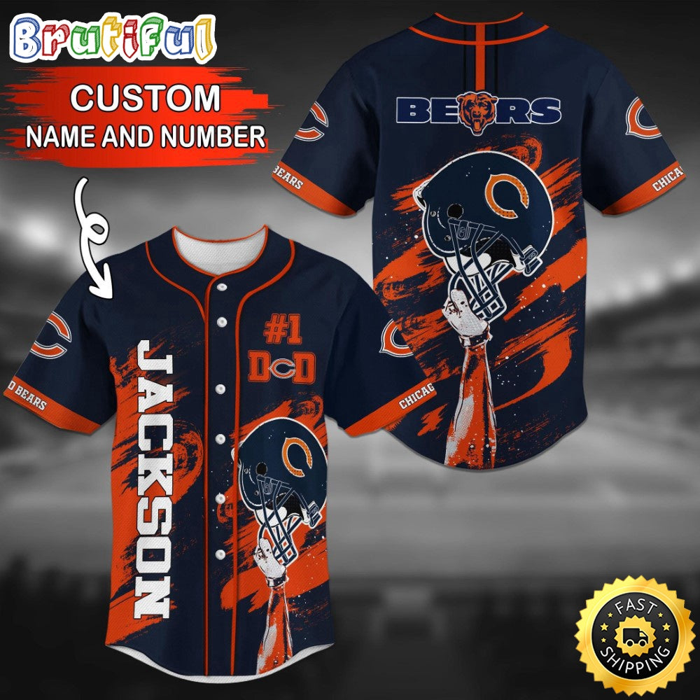 Personalized NFL Chicago Bears Baseball Jersey Fan Favorite Jerseys