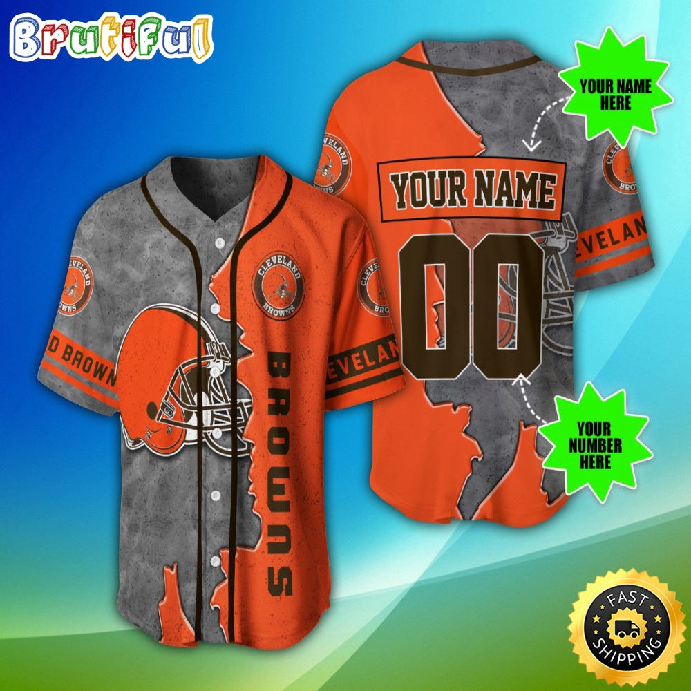 Personalized NFL Cleveland Browns Baseball Jersey Fan Favorite Jerseys