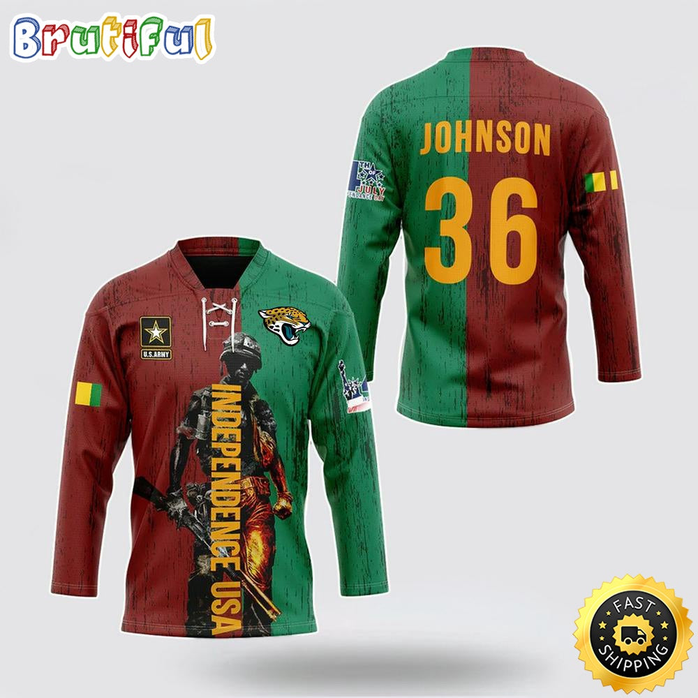Personalized NFL Jacksonville Jaguars Hockey Jersey Vietnam Veterans Day Nfl Hockey Jersey For Fans