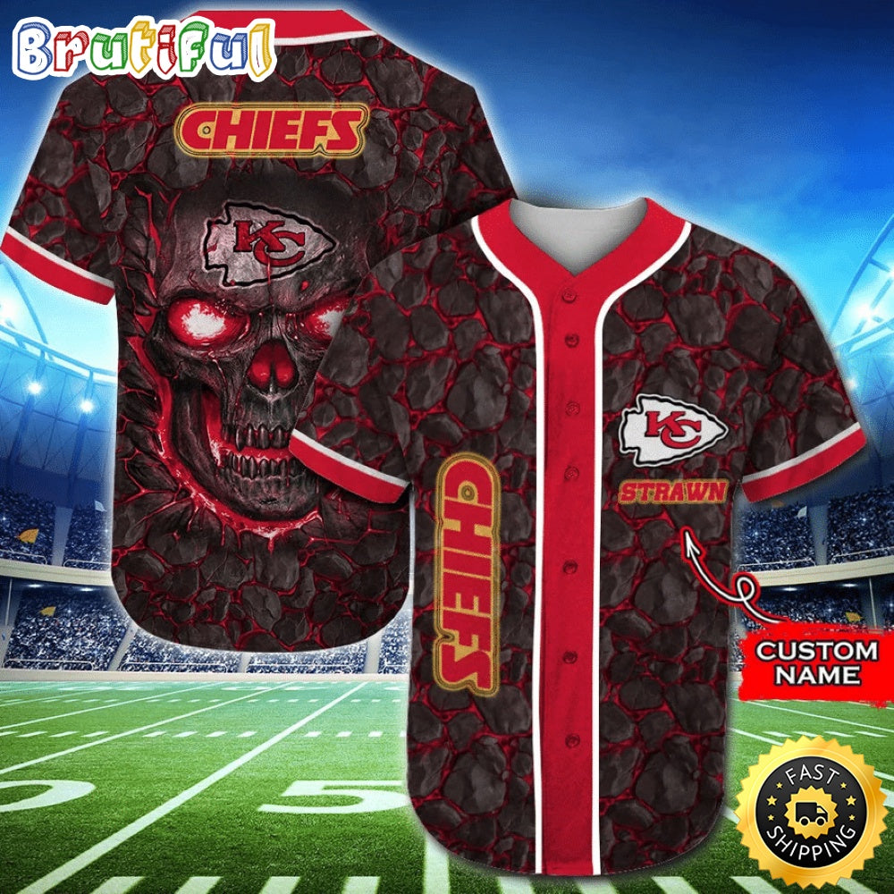 Personalized NFL Kansas City Chiefs Baseball Jersey Fan Favorite Jerseys