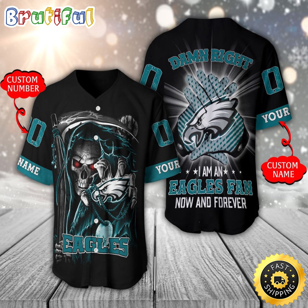 Personalized NFL Philadelphia Eagles Baseball Jersey Classic Baseball Jerseys