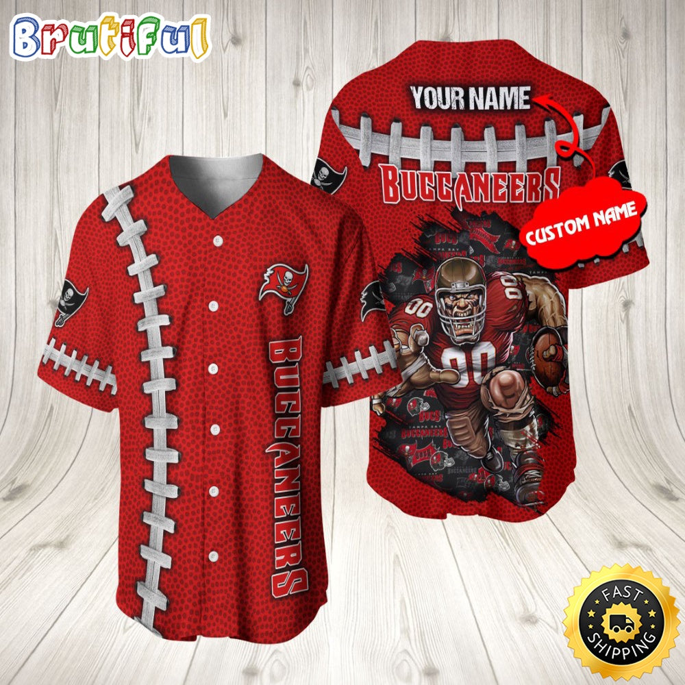 Personalized NFL Tampa Bay Buccaneers Baseball Jersey Athletic Team Shirts