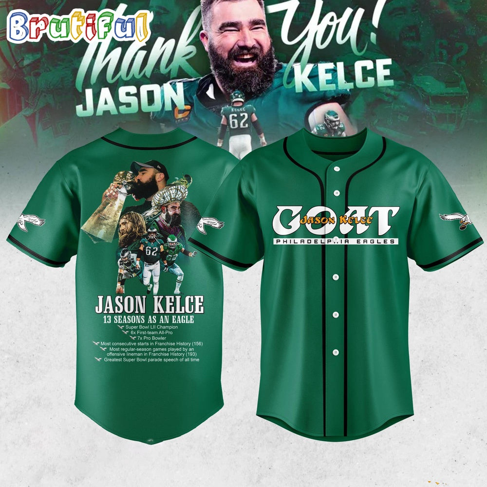 Philadelphia Eagles Goat Jason Kelce Jersey Shirt