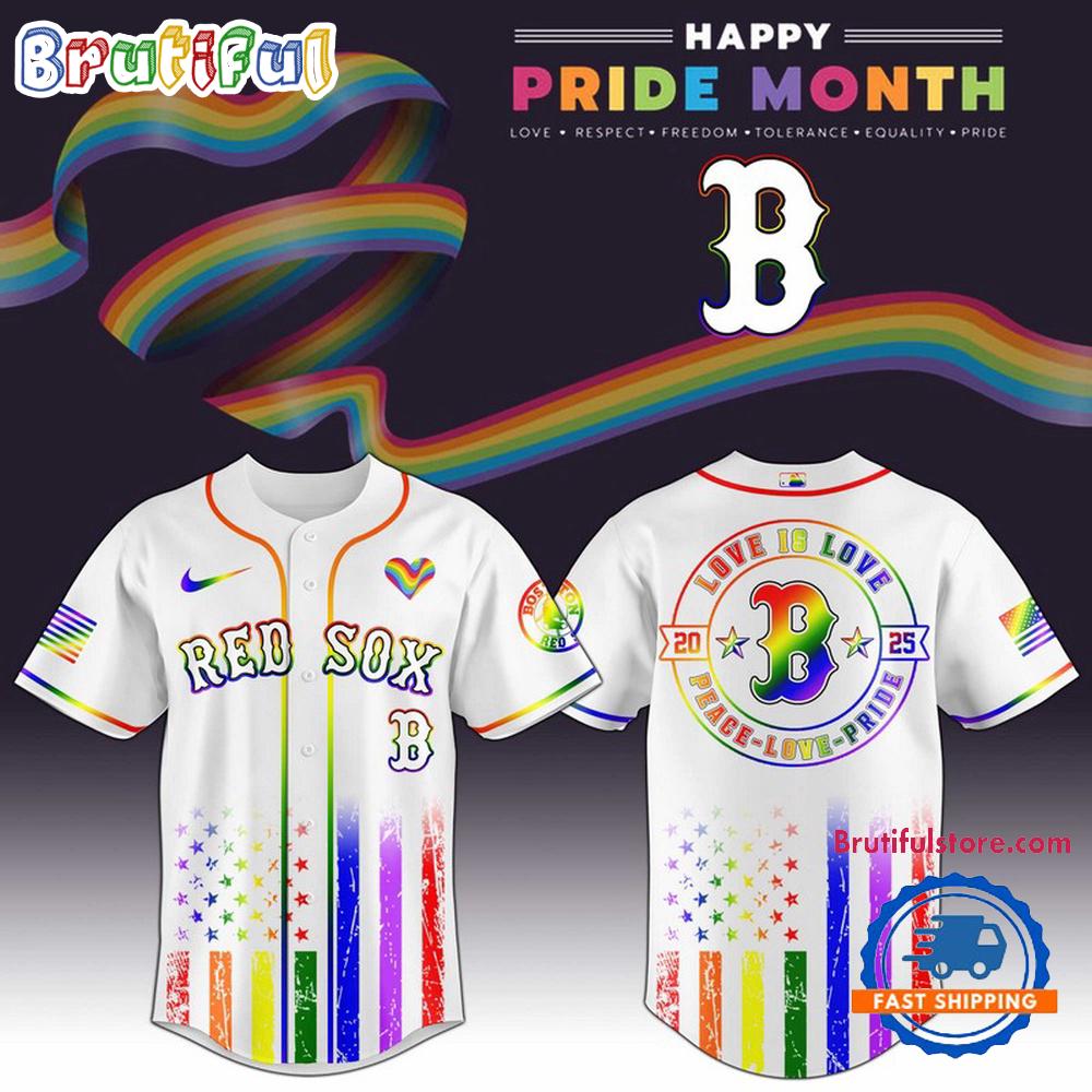 Boston Red Sox 2025 Happy Pride Month Limited Edition Baseball Jersey