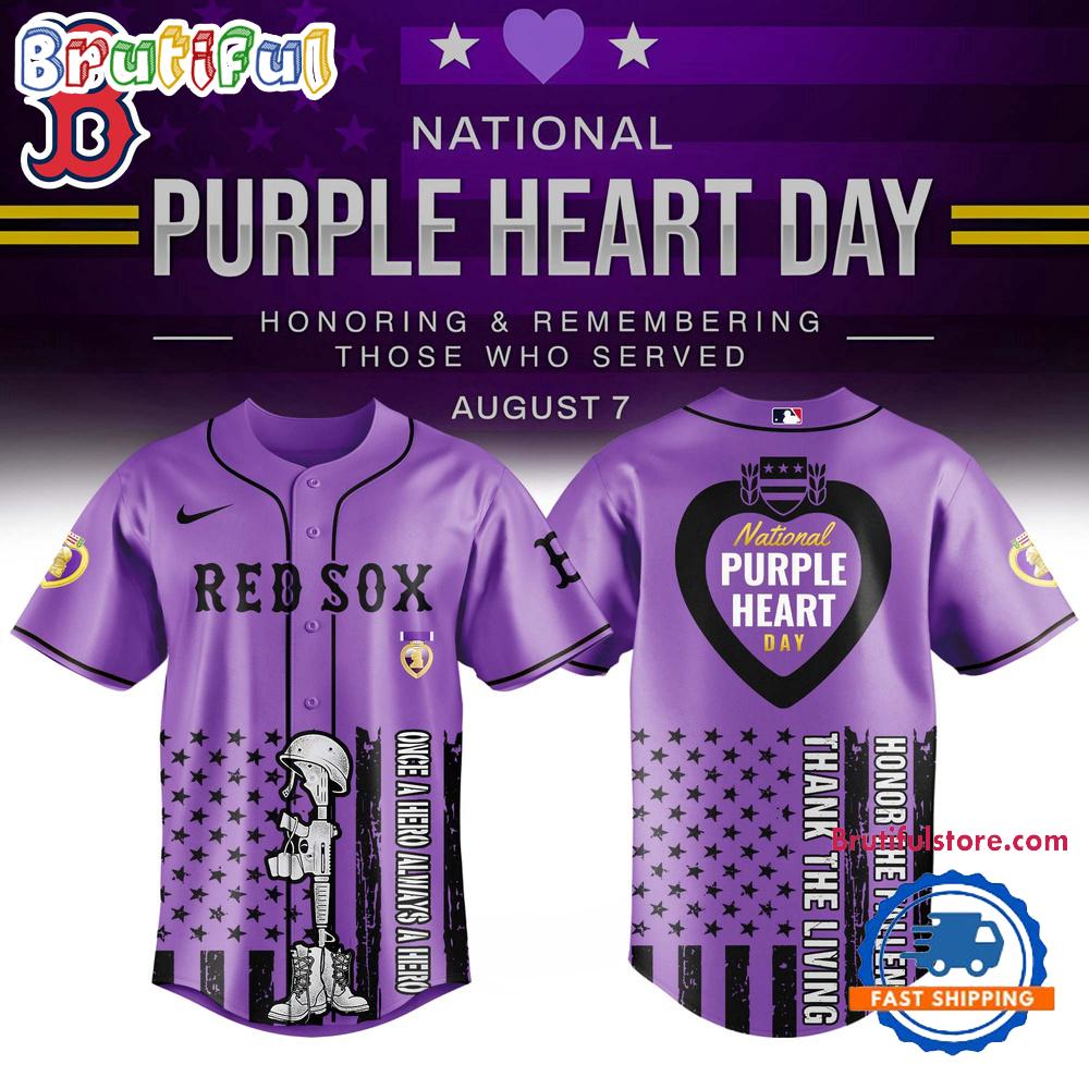 Boston Red Sox Purple Heart Day Baseball Jersey