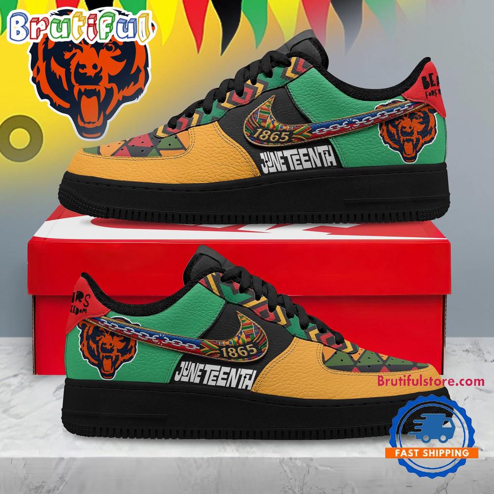 Chicago Bears 2026 NFL Juneteenth Air Force 1 Shoes Sneaker