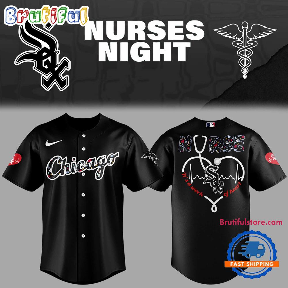 Chicago White Sox NURSES NIGHT 2025 Black Baseball Jersey