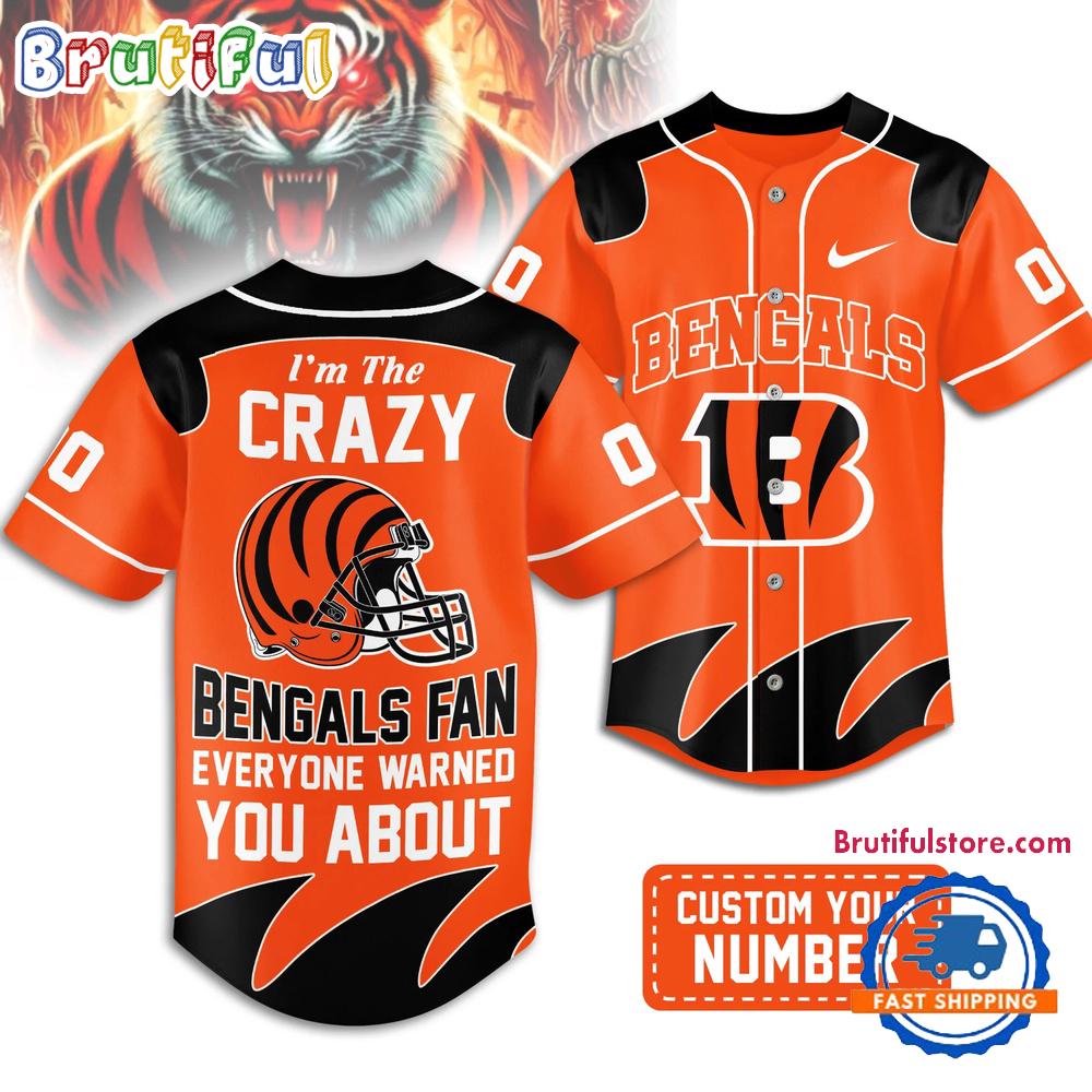 Cincinnati Bengals 2026 NFL Crazy Football Fan Personalized Jersey Shirt