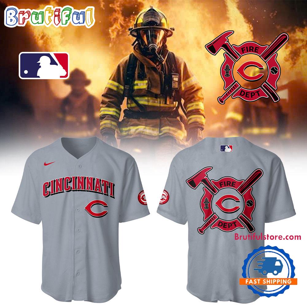 Cincinnati Reds x Firefighter Appreciation Night Jersey
