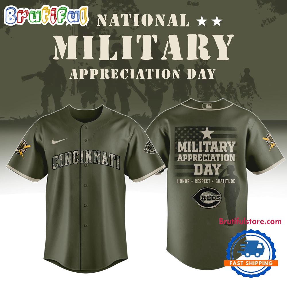 Cincinnati Reds x Military Appreciation Day 2025 Baseball Jersey