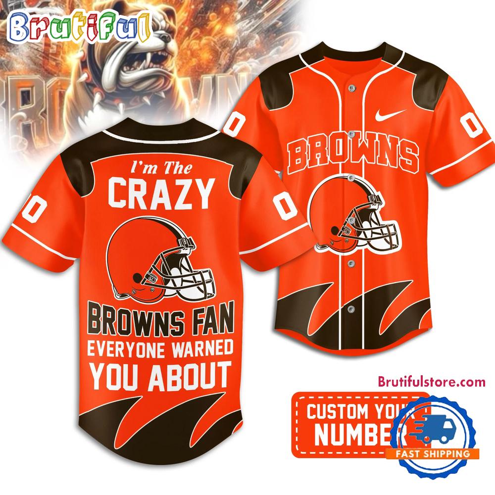 Cleveland Browns 2026 NFL Crazy Football Fan Personalized Jersey Shirt