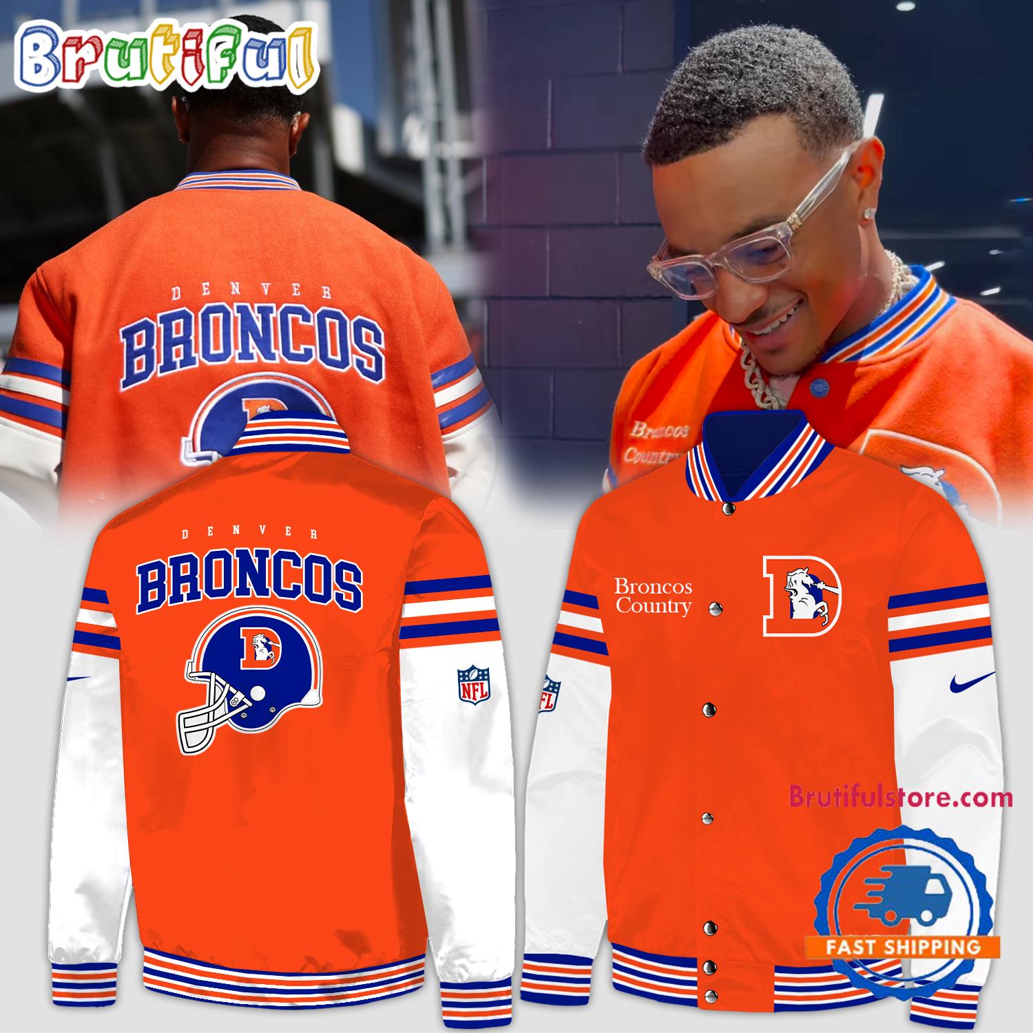 Denver Broncos Special Patrick Surtain Baseball Jacket