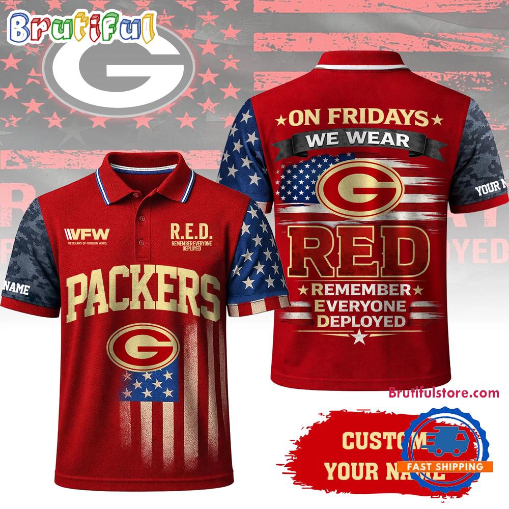 Green Bay Packers 2026 NFL Red Friday Limited Edition Polo Shirt