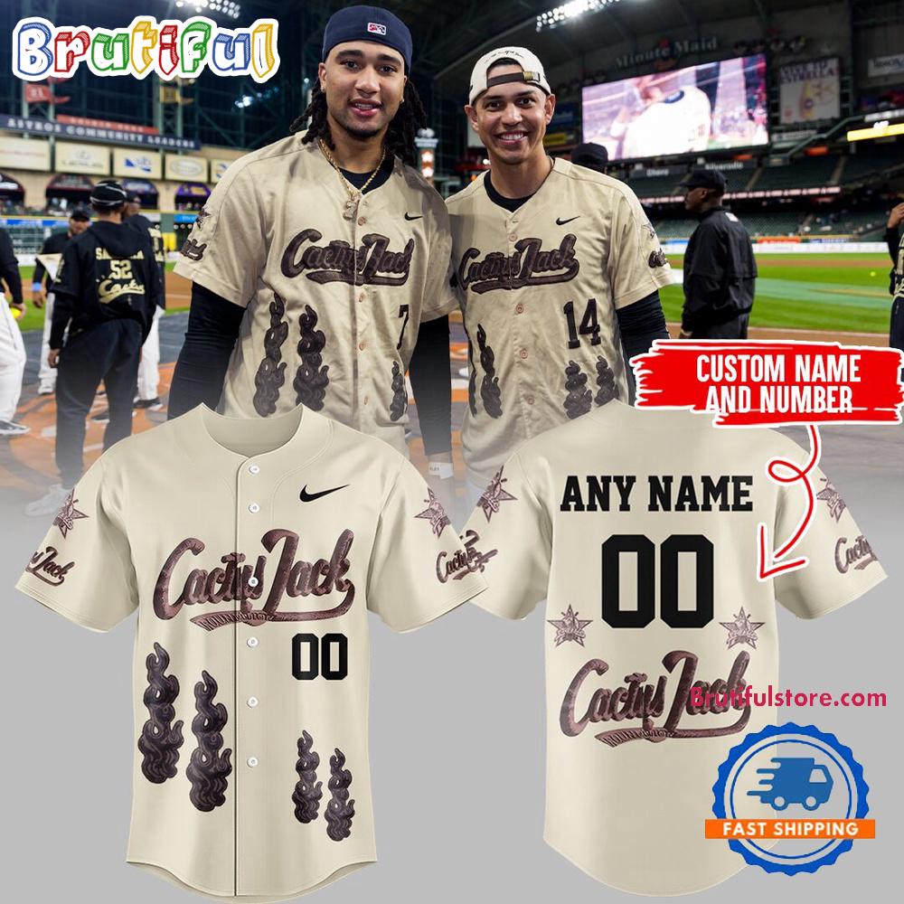 Houston Astros MLB 2025 Limited Cactus Jack HBCU Jersey Shirt