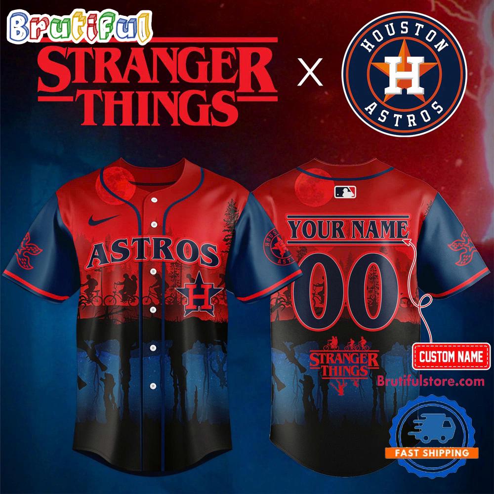 Houston Astros MLB x Stranger Things Game 2025 Baseball Jersey