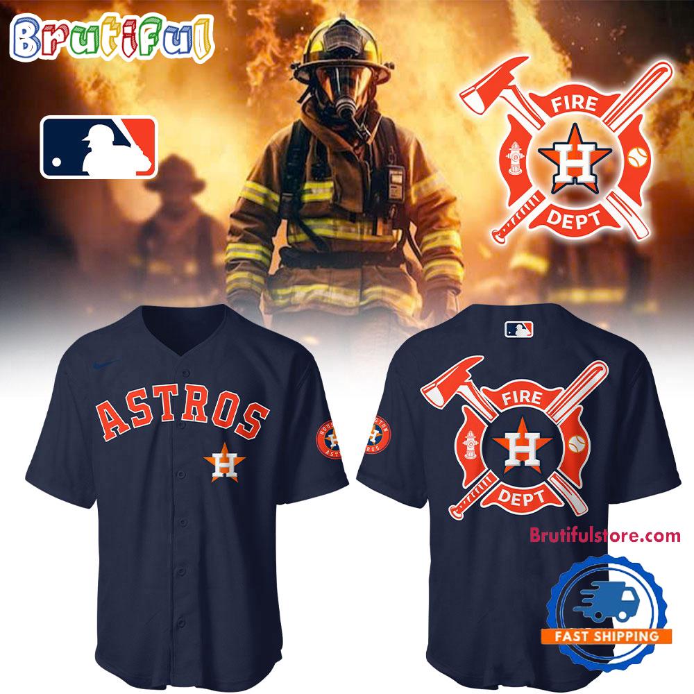 Houston Astros x Firefighter Appreciation Night 3D Print Jersey Shirt
