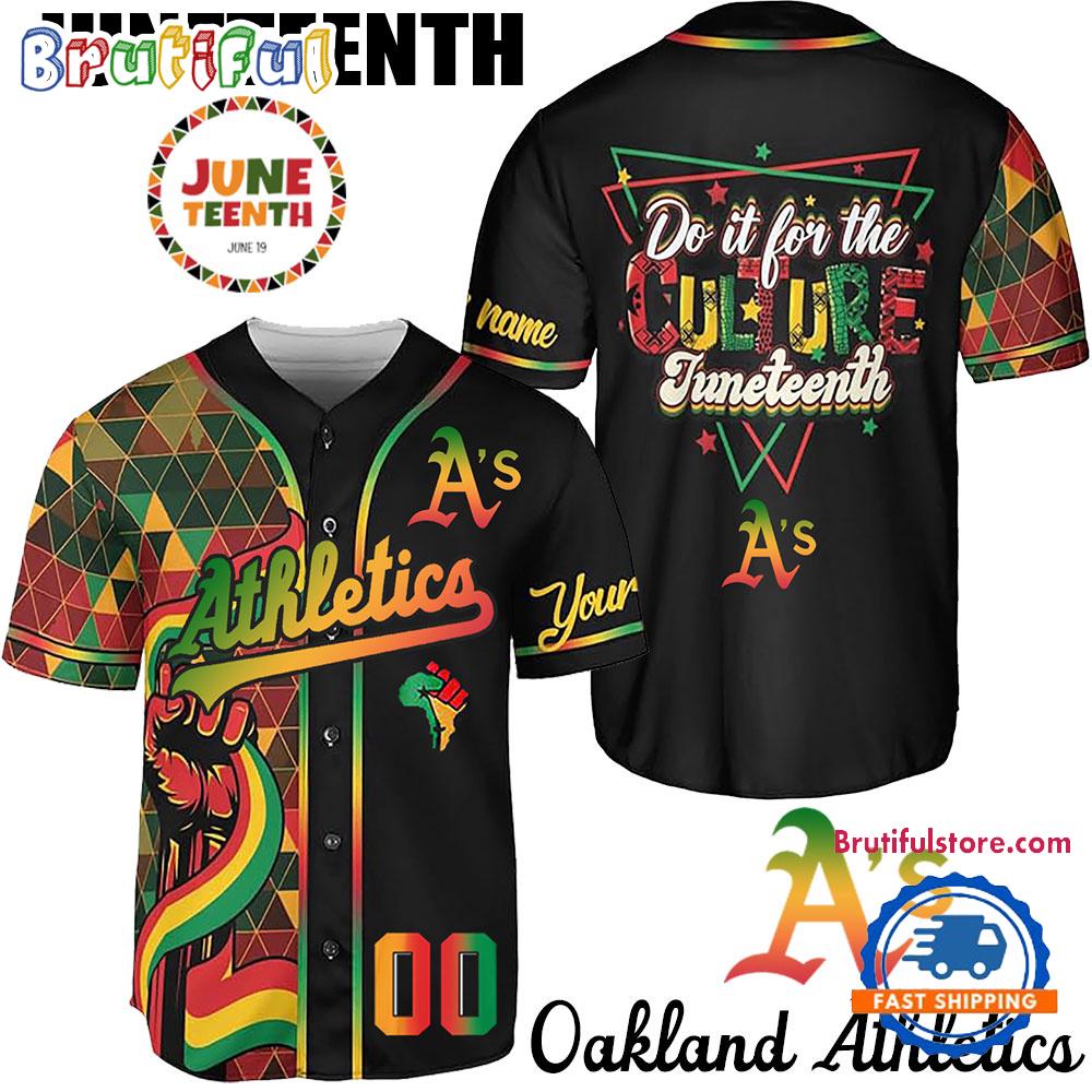 Juneteenth Day x Oakland Athletics 2025 Baseball Jersey Shirt