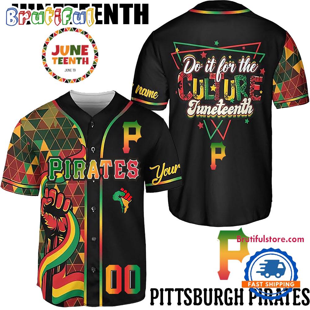 Juneteenth Day x Pittsburgh Pirates 2025 Baseball Jersey Shirt