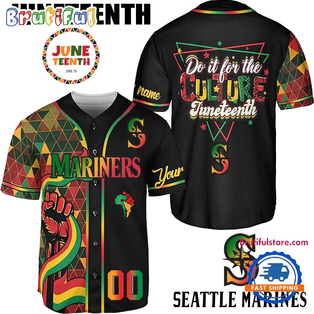 Juneteenth Day x Seattle Mariners 2025 Baseball Jersey Shirt