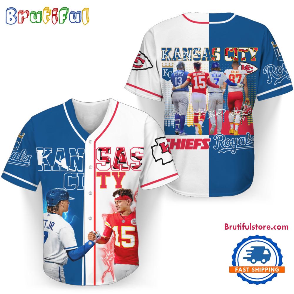 Kansas City Forever My Team Win Or Lose May God Be With YouBaseball Jerseya