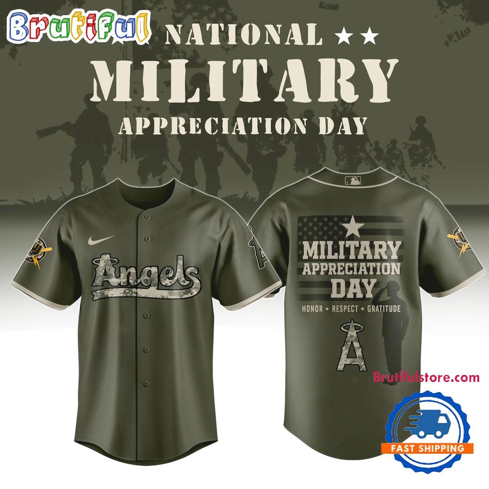 Los Angeles Angels x Military Appreciation Day 2025 Baseball Jersey