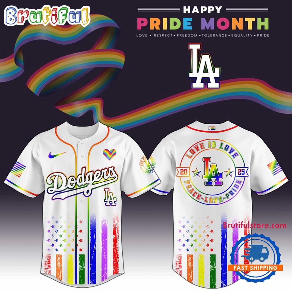 Los Angeles Dodgers 2025 Happy Pride Month Limited Edition Baseball Jersey
