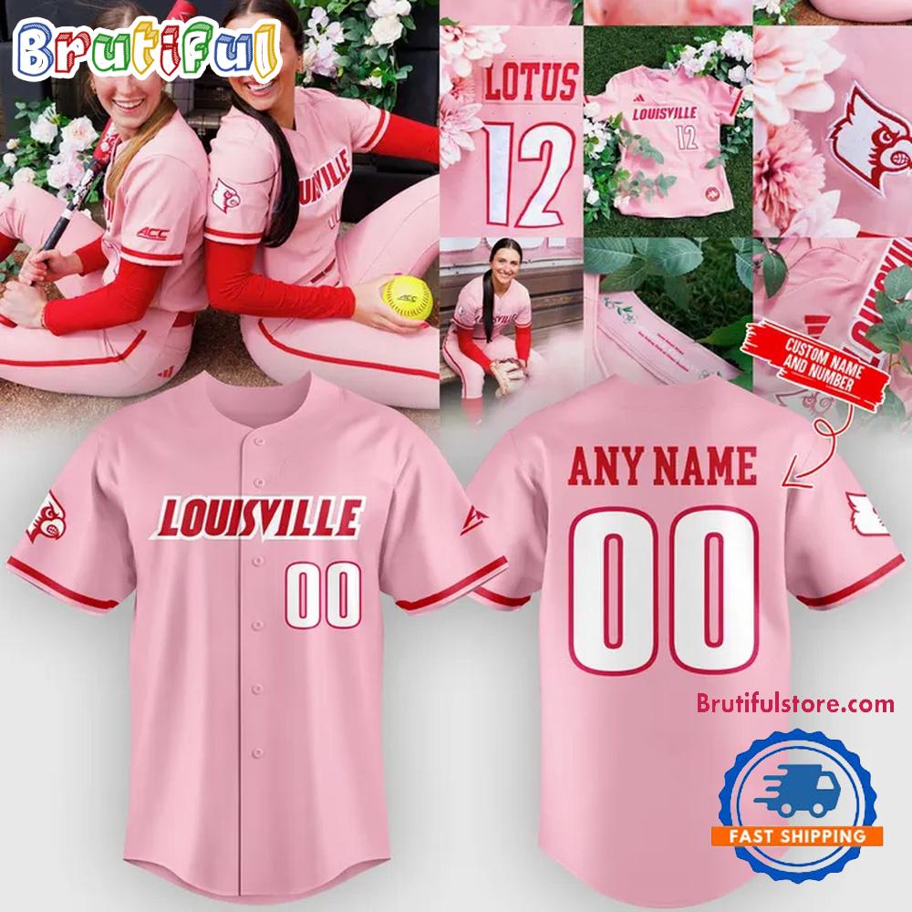 Louisville Cardinals 2026 Softball Pink Uniform Design Jersey Shirt