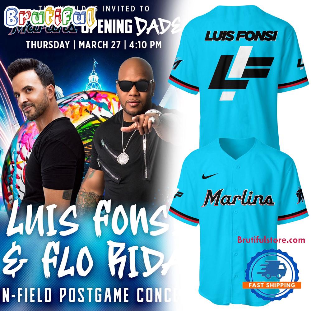 Miami Marlins x Luis Fonsi and Flo Rida 2025 New Baseball Jersey