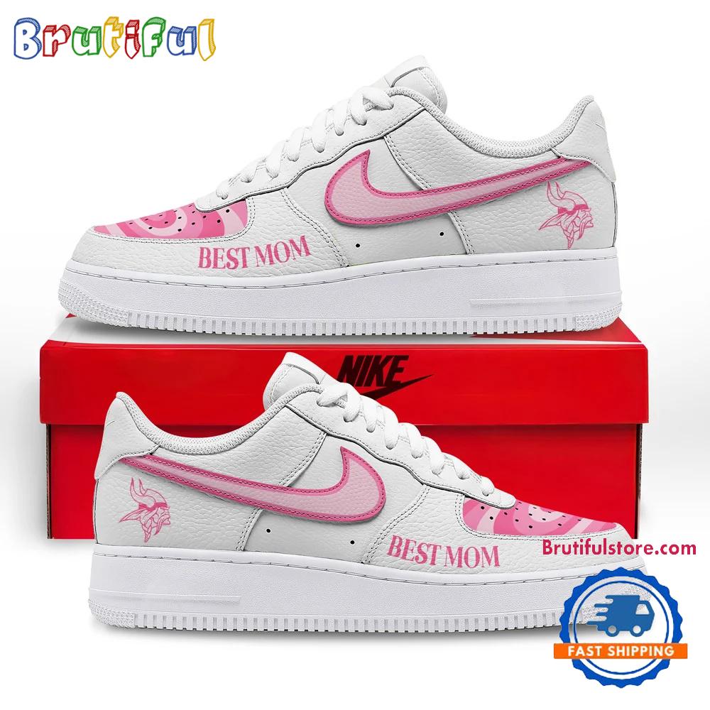 Minnesota Vikings NFL Mother Day Best Mom Air Force 1 Shoes Sneaker