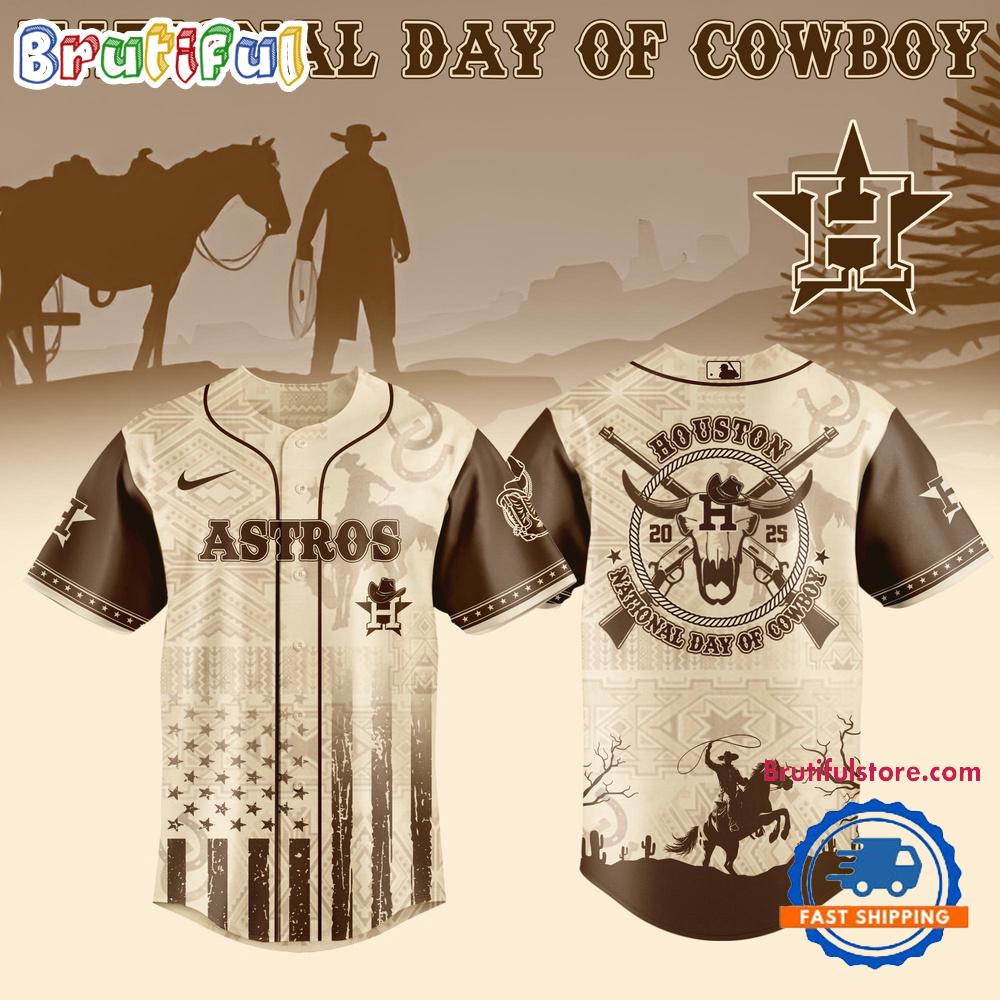 National Day of Cowboy x Houston Astros 2025 Edition Baseball Jersey