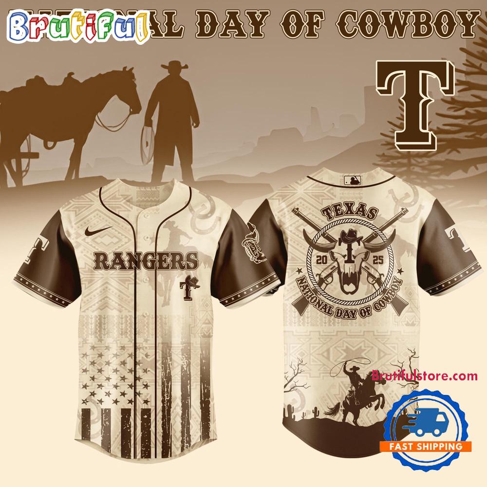 National Day of Cowboy x Texas Rangers 2025 Edition Baseball Jersey