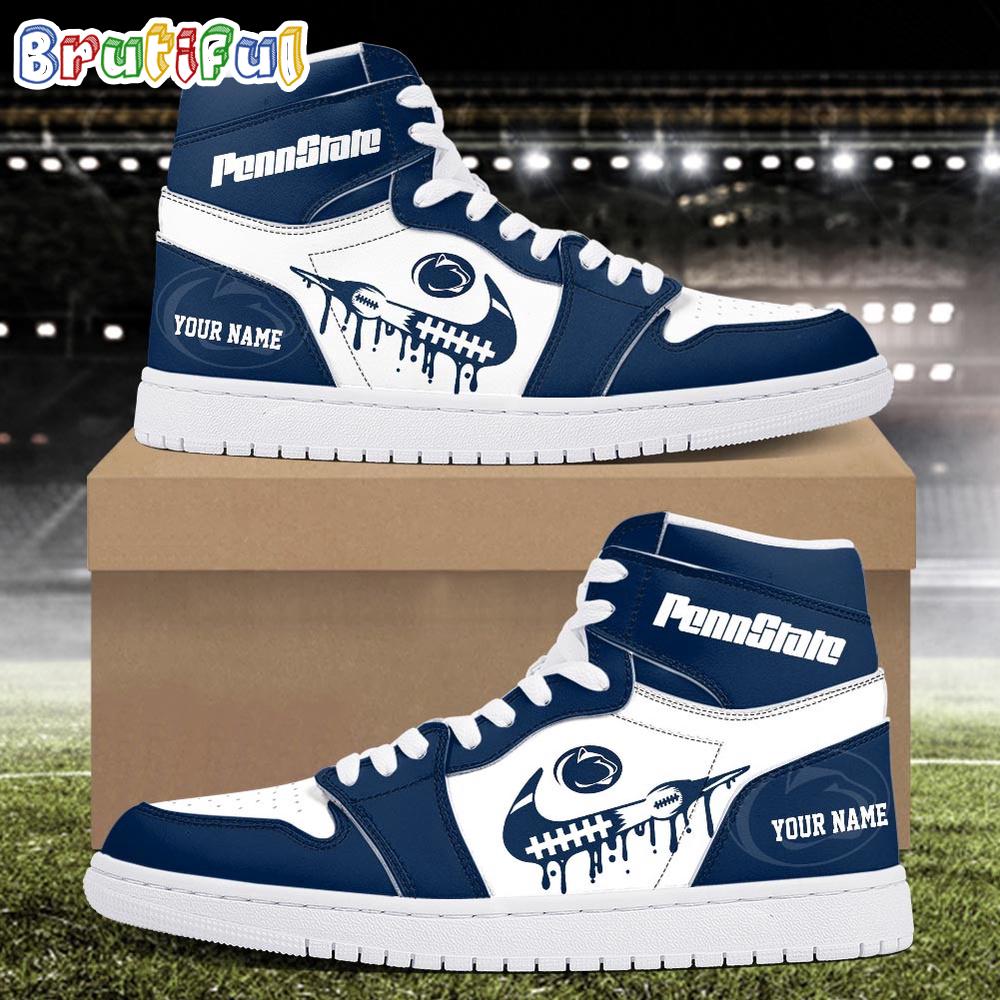 NCAA Penn State Nittany Lions Sport Team Personalized Air Jordan 1 Hightop Shoes