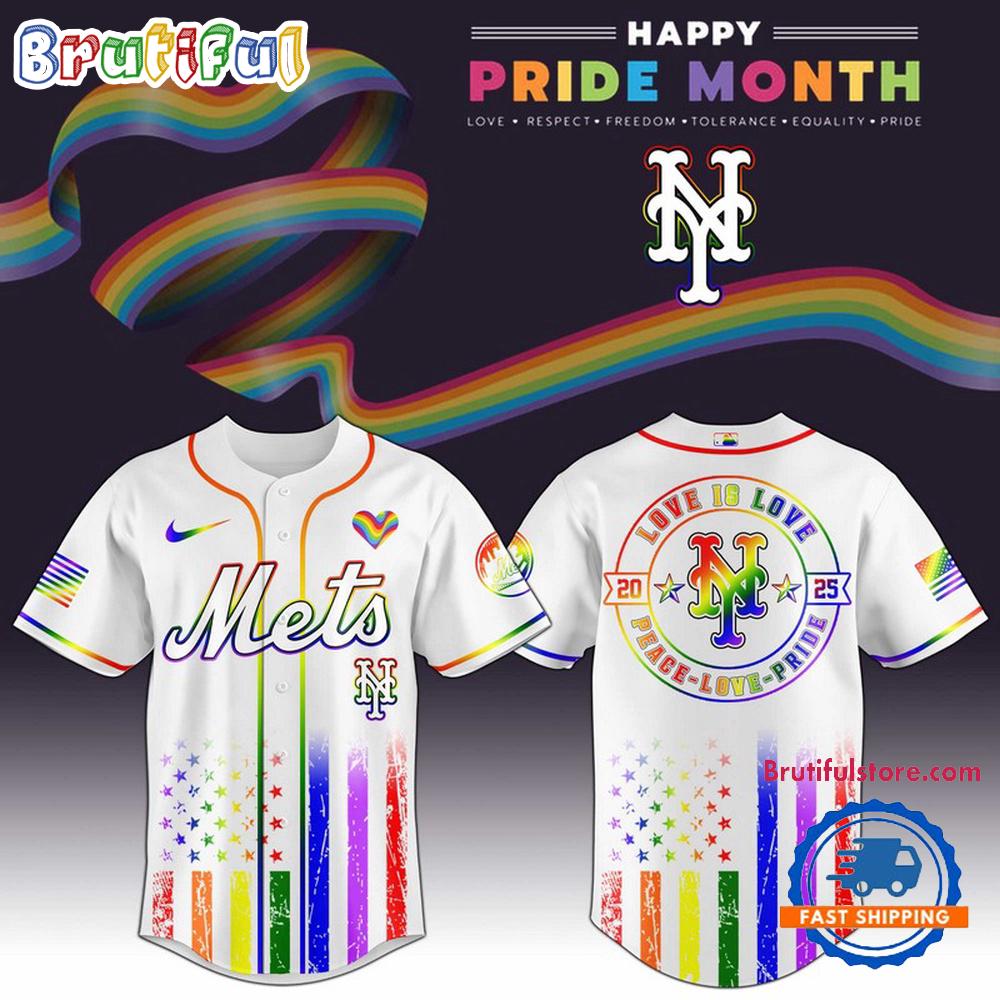 New York Mets 2025 Happy Pride Month Limited Edition Baseball Jersey
