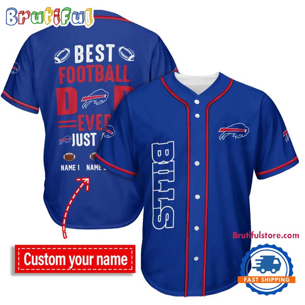 NFL Buffalo Bills Best Dad Ever Baseball Jersey