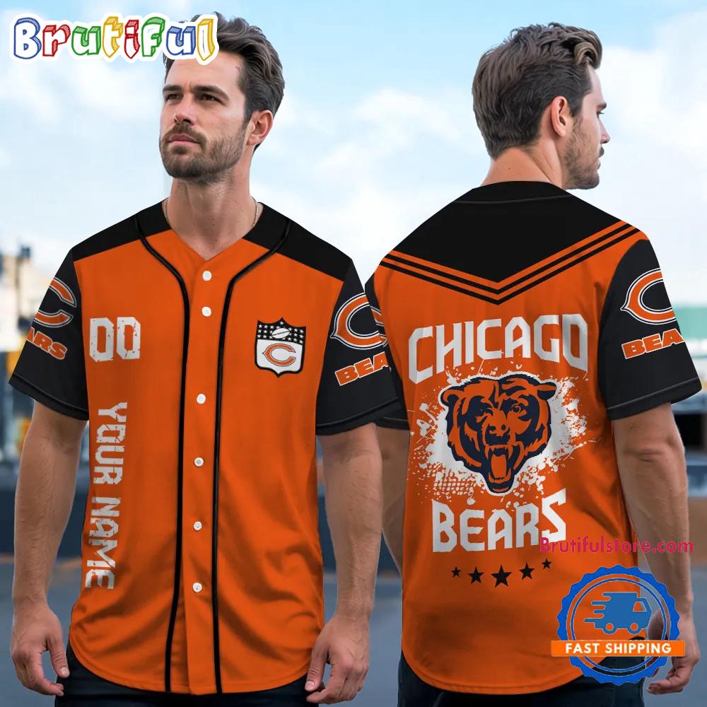 NFL Chicago Bears Personalized Baseball Jersey