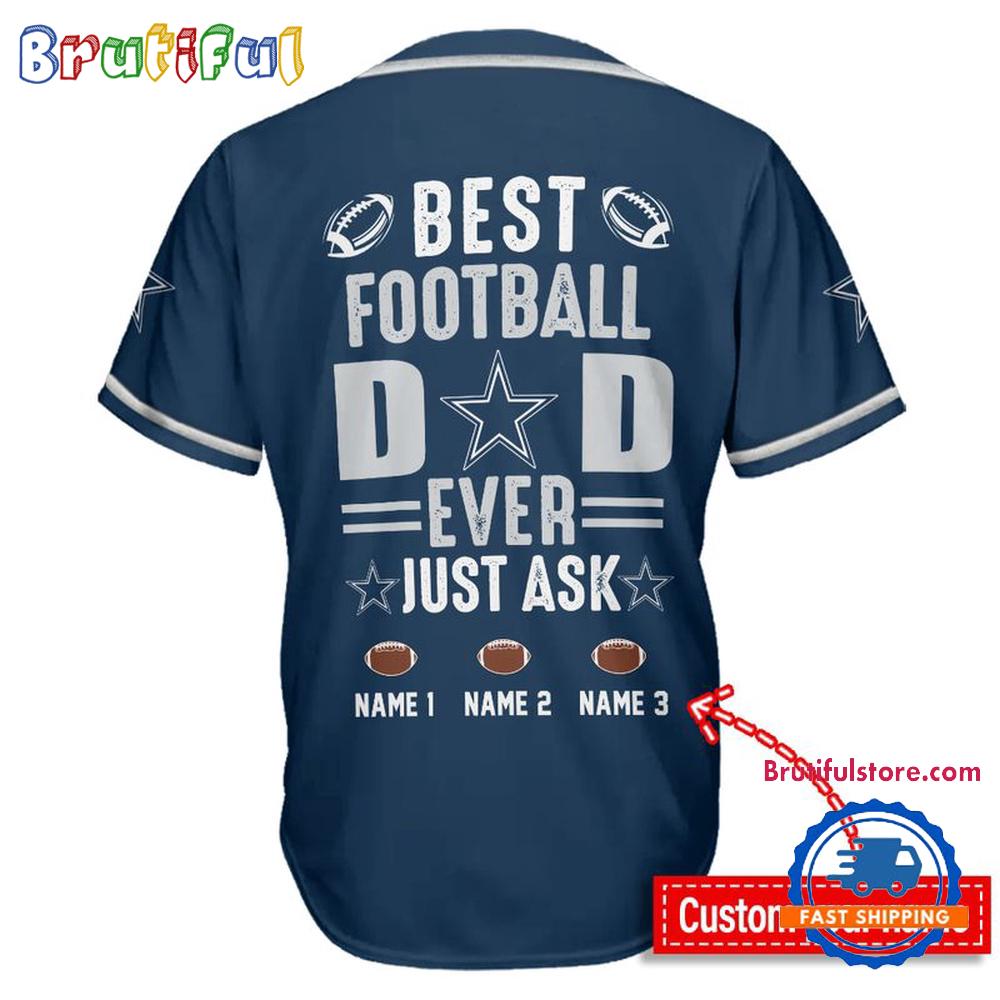 NFL Dallas Cowboys Best Dad Ever Baseball Jersey