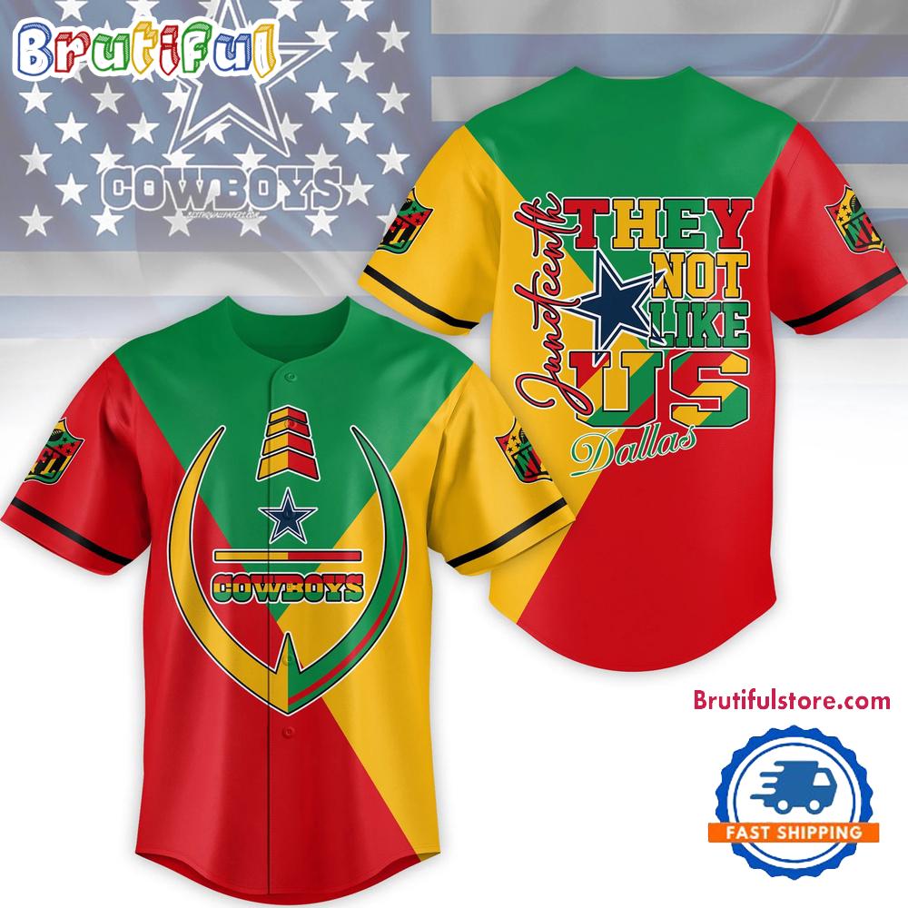 NFL Dallas Cowboys Juneteenth Month They Not Like US Baseball Jersey