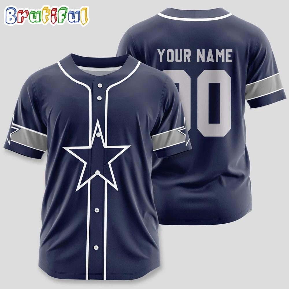 NFL Dallas Cowboys Limited Edition Personalized Baseball Jersey