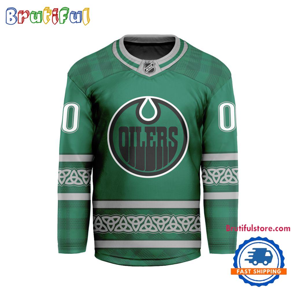 NHL Edmonton Oilers For St.Patrick's Day Limited New Hockey Jersey
