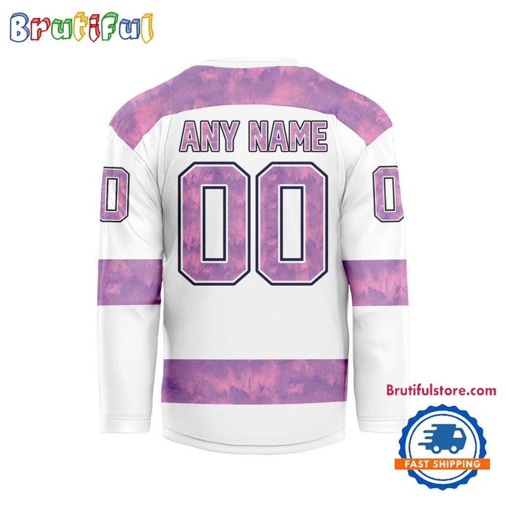 NHL Los Angeles Kings Personalized Hockey Fights Cancer Design Jersey