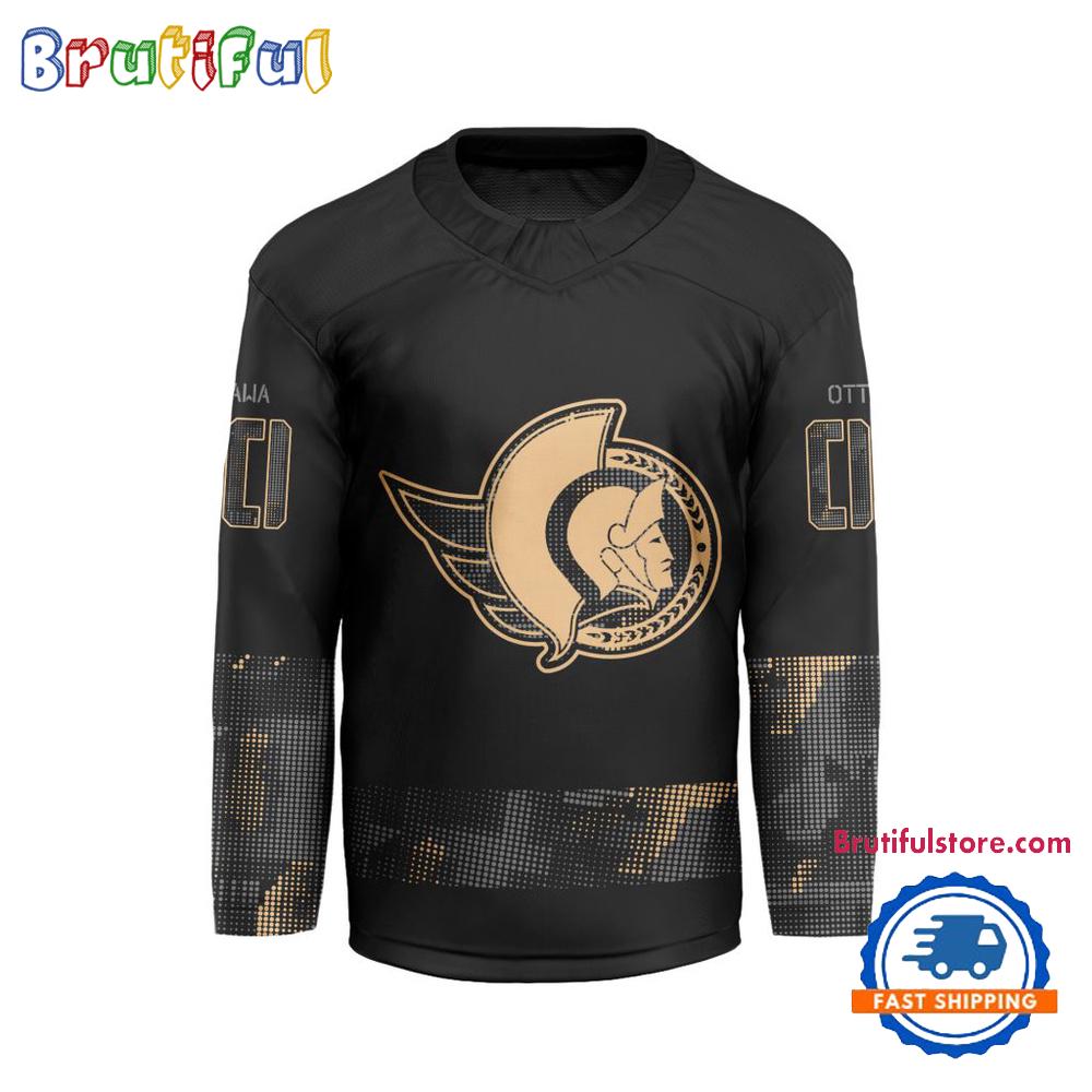 NHL Ottawa Senators Military Appreciation Design Hockey Jersey